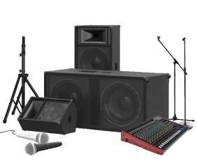 speakers with Conference AV Rentals